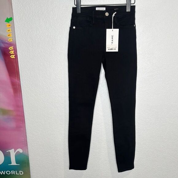 NWT Frame Le High Skinny Film Noir Size 26 - Picture 2 of 15
